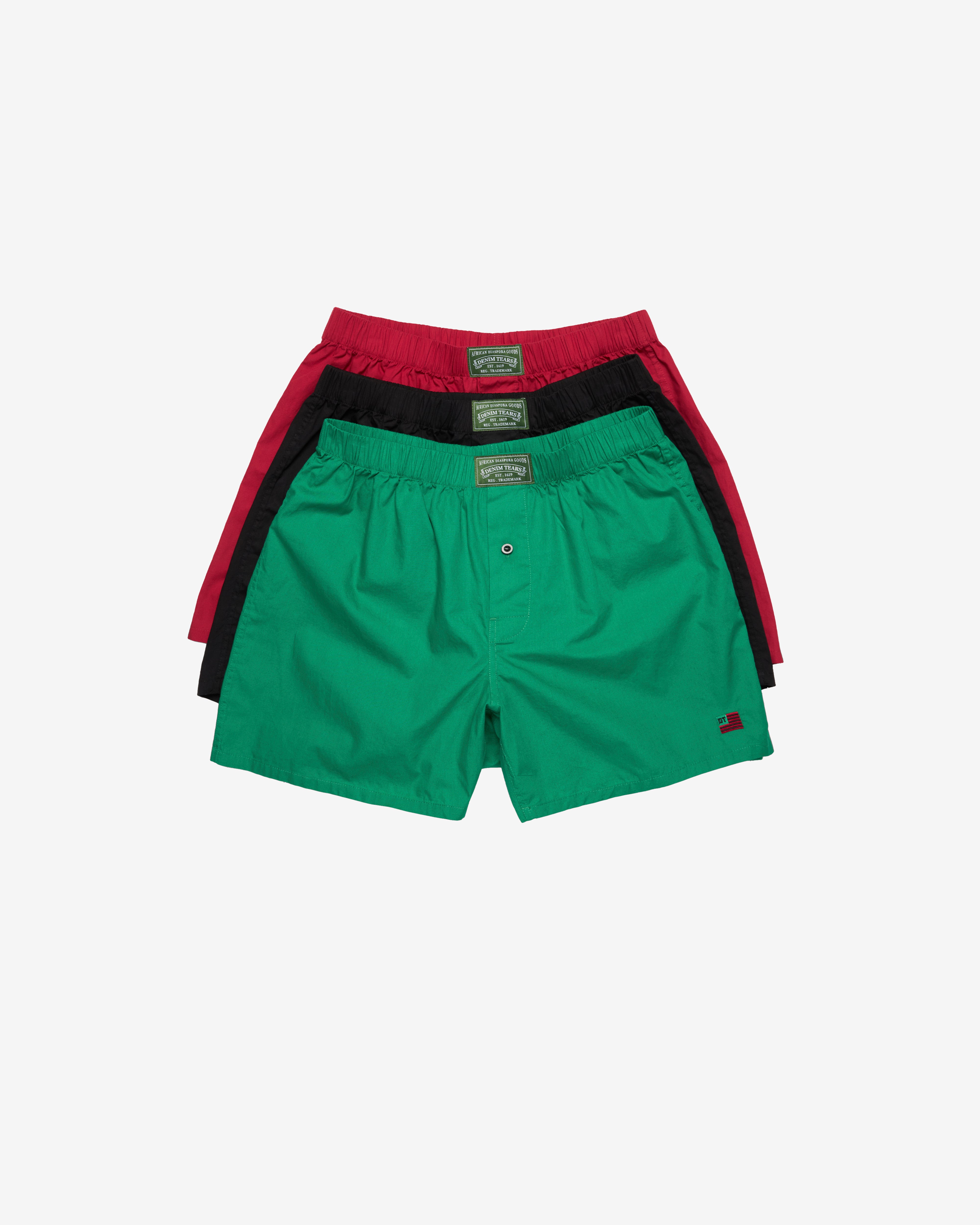 Denim Tears: Men's Boxer Short 3-Pack (Multi) | DSMNY E-SHOP
