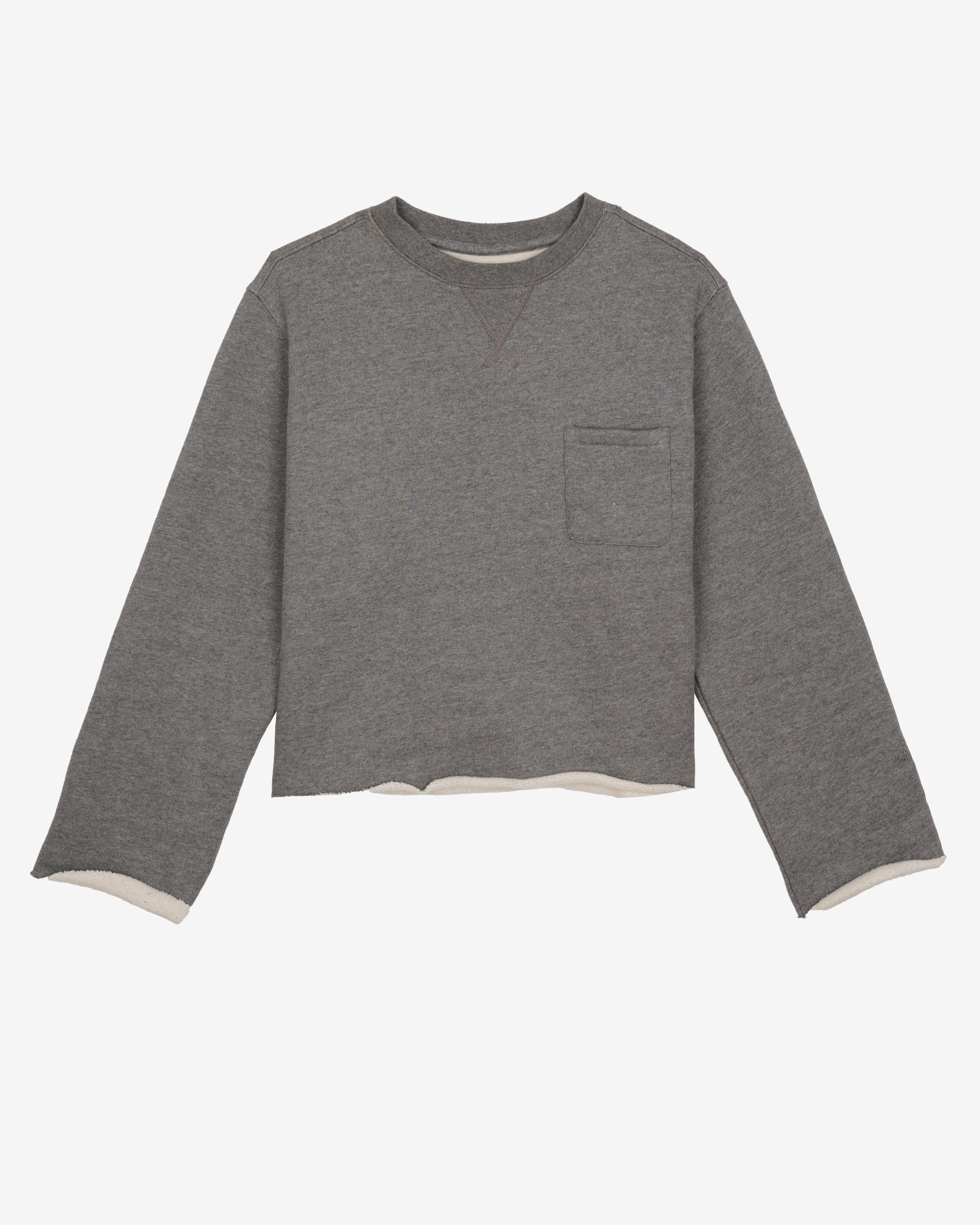 Brain Dead: Men's Boxy French Terry Sweatshirt (Heather Grey