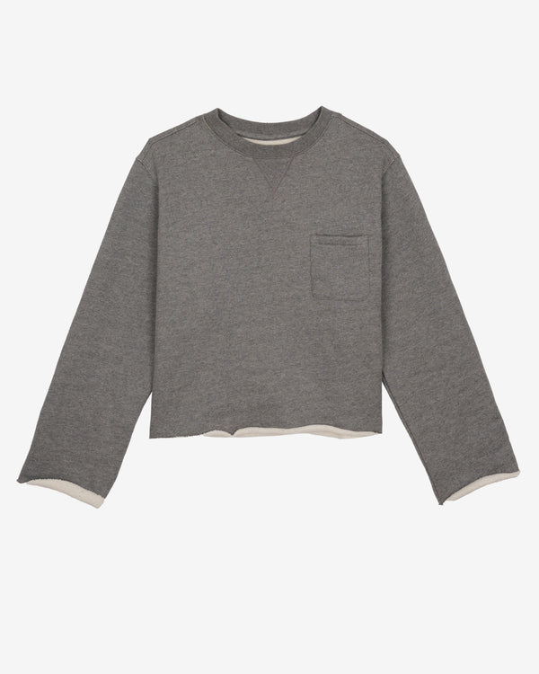 Brain Dead - Men's Boxy French Terry Sweatshirt - (Heather Grey)