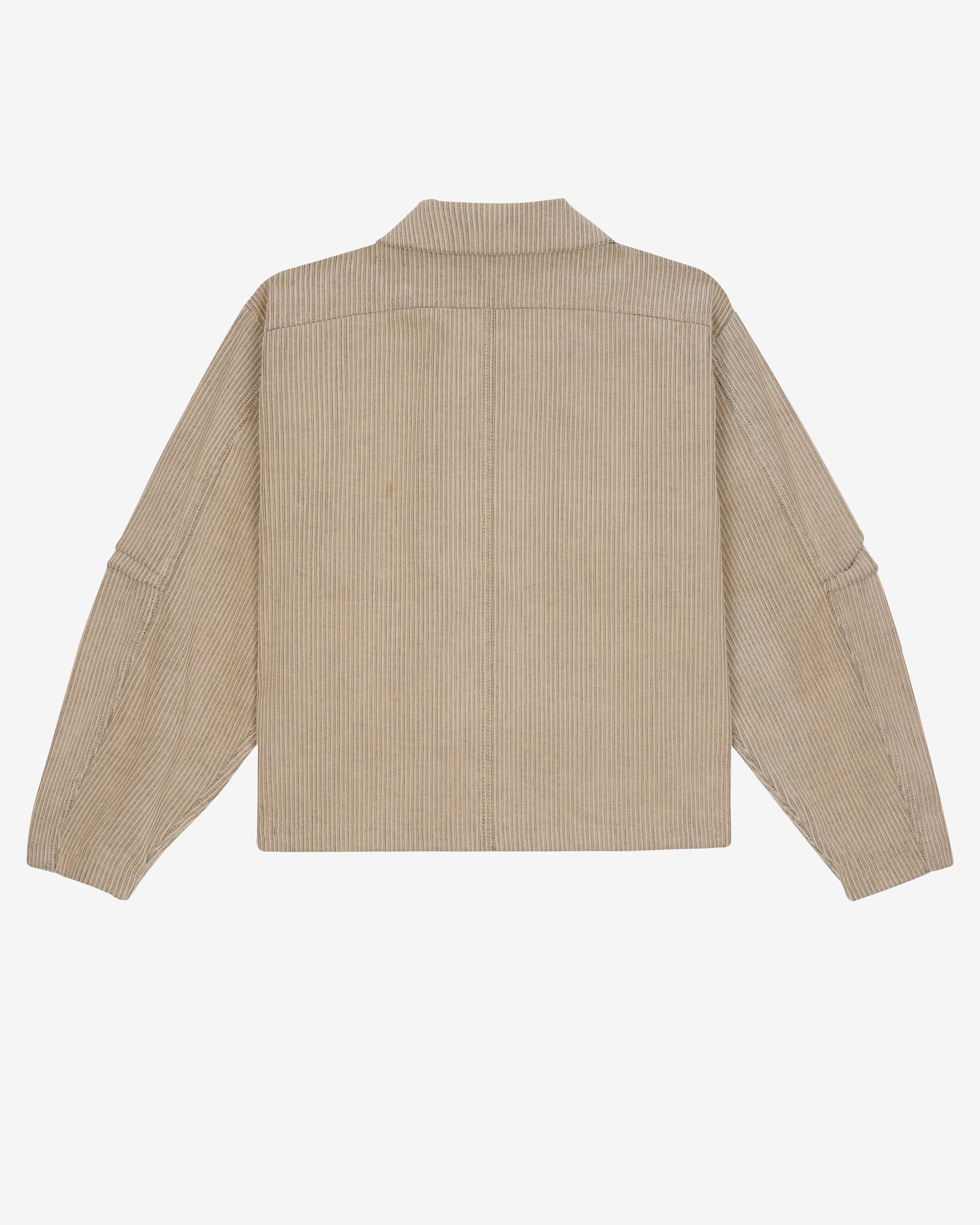 Brain Dead: Men's Boxy Ruffle Jacket (Natural) | DSMNY E-SHOP
