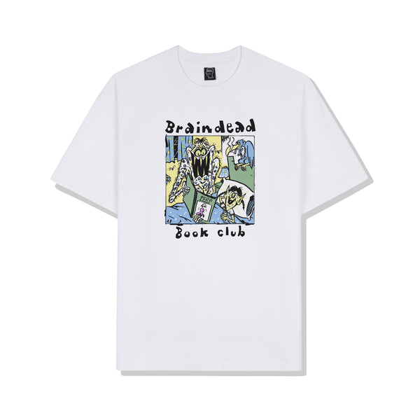 Brain Dead - Men's Book Club T-Shirt - (White)
