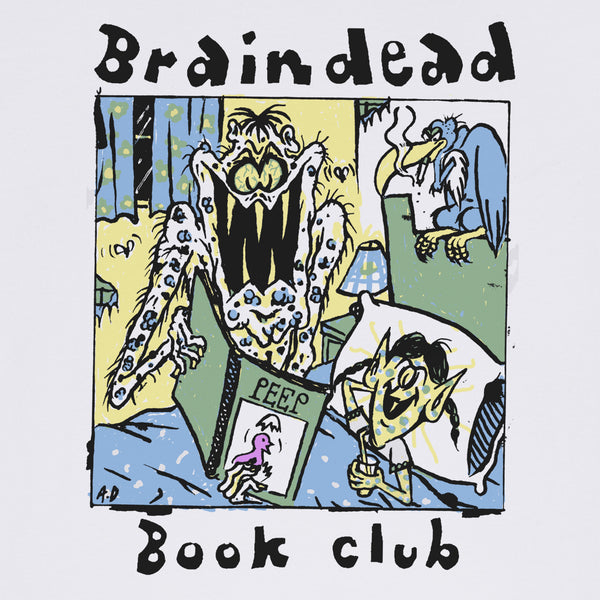 Brain Dead - Men's Book Club T-Shirt - (White)