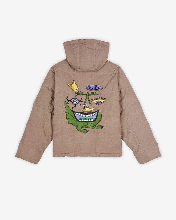 Brain Dead - Men's Dimension Puffer Jacket - (Tan)