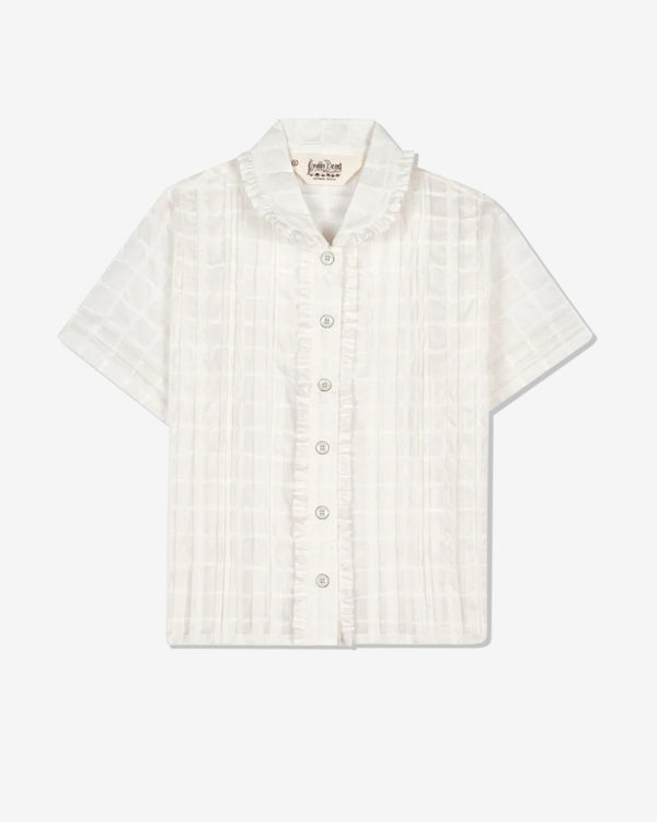 Brain Dead - Women's Mercado Square Button Up Shirt - (White)