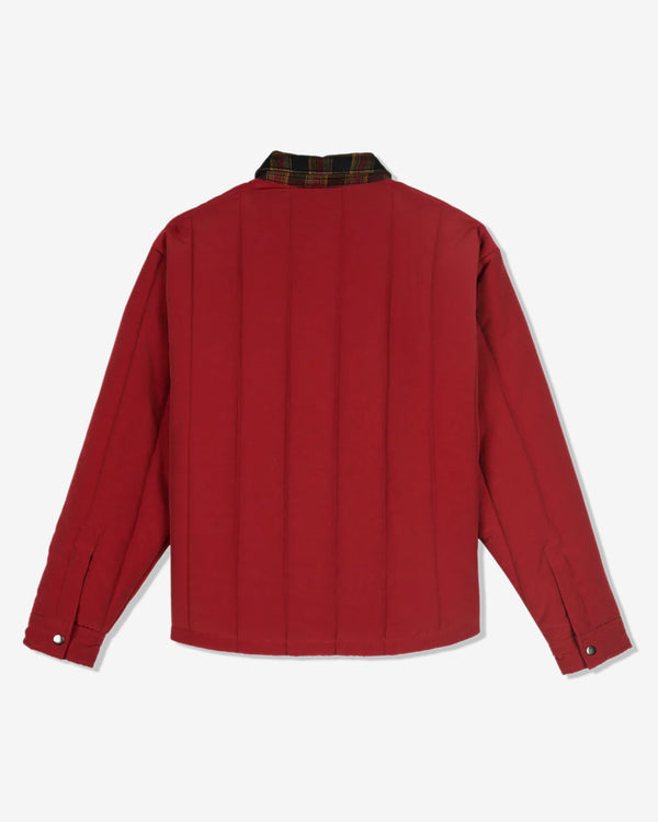 Brain Dead - Men's Puffer Button Up Shirt Jacket - (Red)
