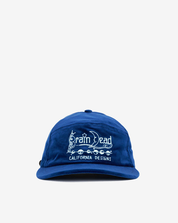 Brain Dead - Men's Velveteen Curved Front 6 Panel Hat - (Berry)