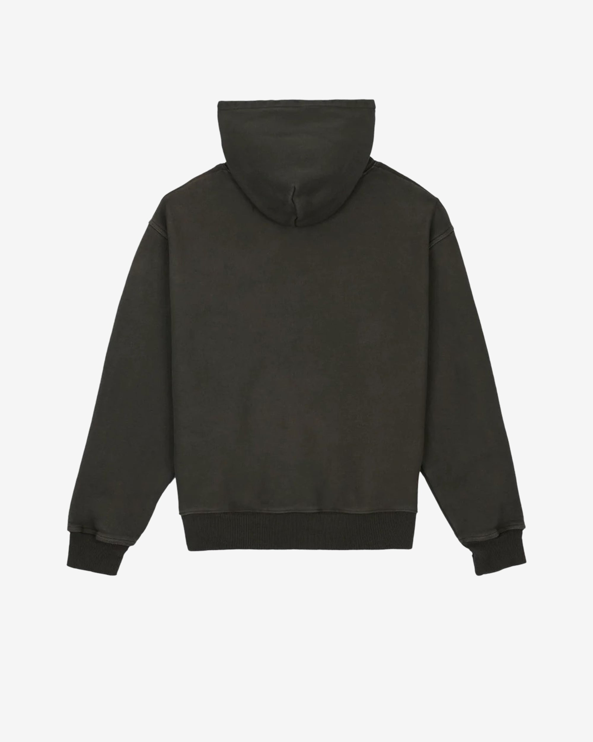 Brain Dead - Men's 3D Embroidered Logohead Garment Dyed Hoodie - (Brown) view 2, Click to Zoom in