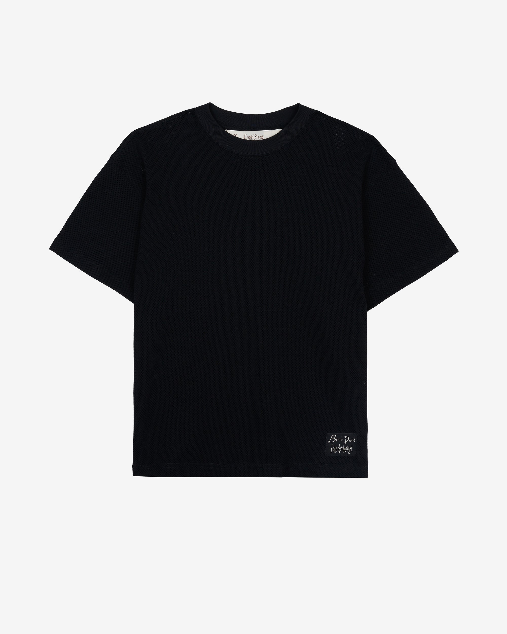 Brain Dead - Men's Folk Technology Mesh T-shirt - (Black) view 1, Click to Zoom in