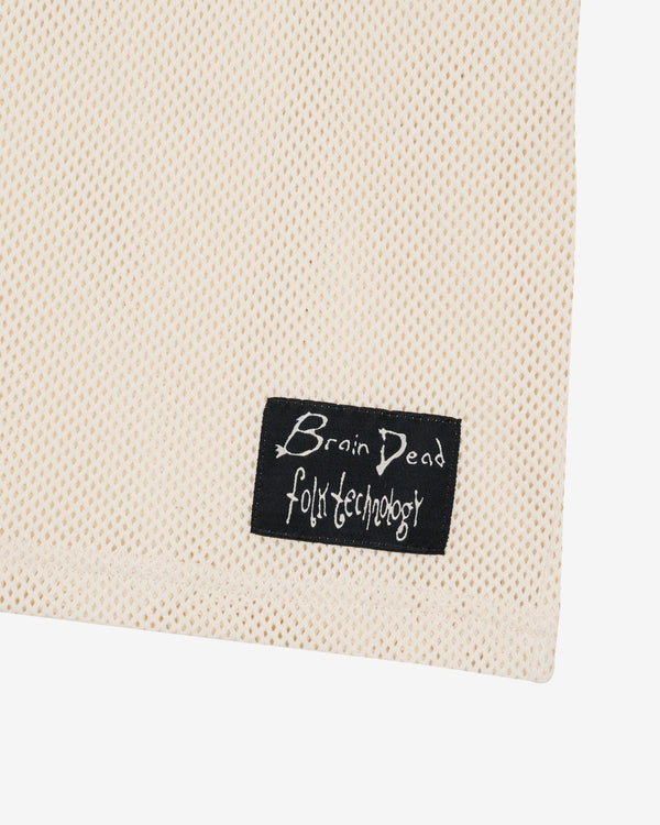 Brain Dead - Men's Folk Technology Mesh T-Shirt - (Cement)
