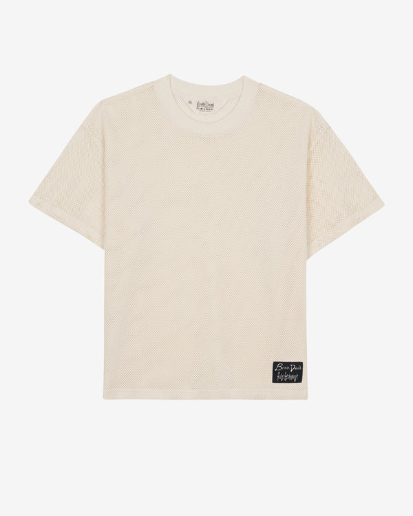 Brain Dead - Men's Folk Technology Mesh T-Shirt - (Cement)