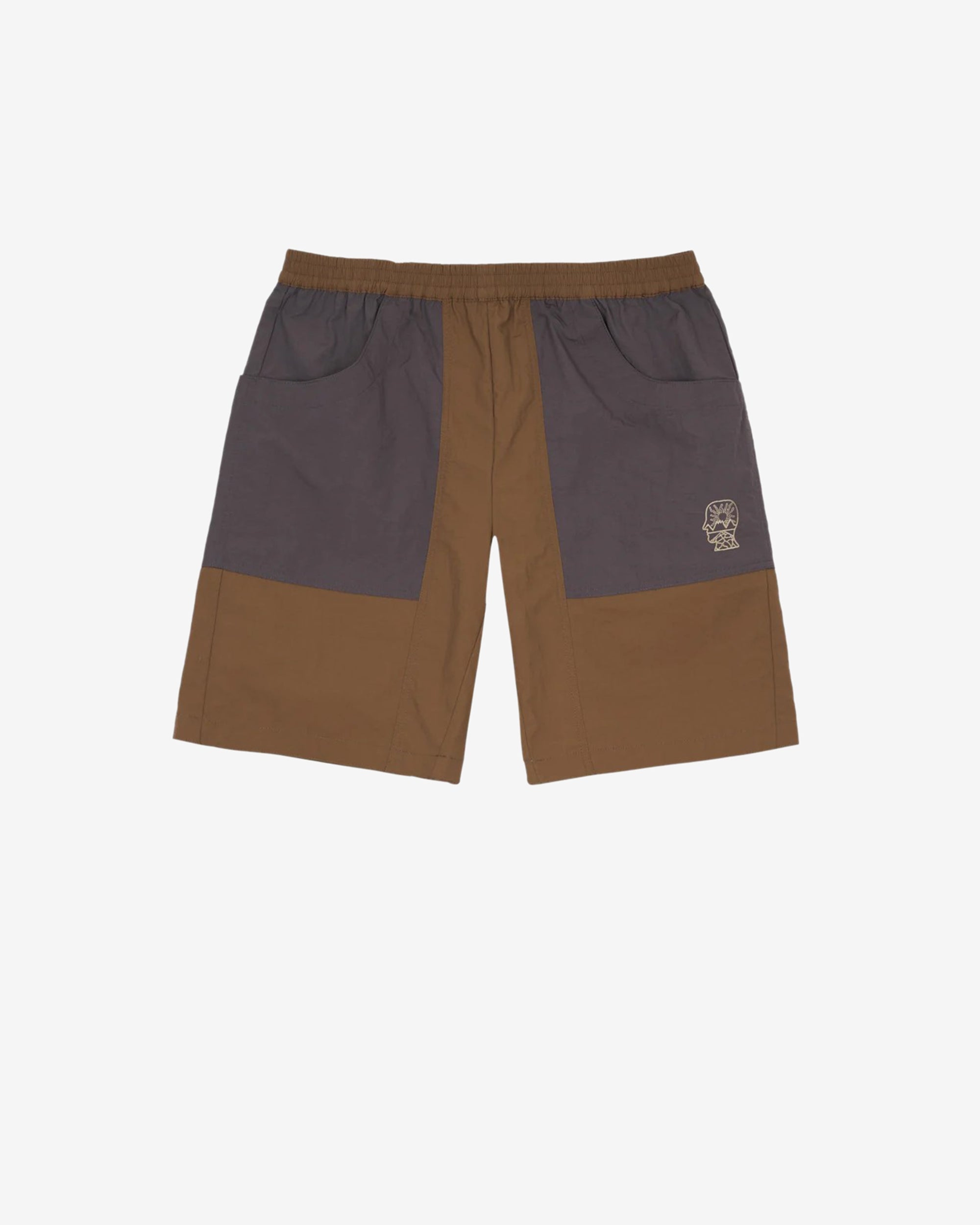 Brain Dead - Men's Nylon Equipment Utility Short - (Brown) view 1, Click to Zoom in