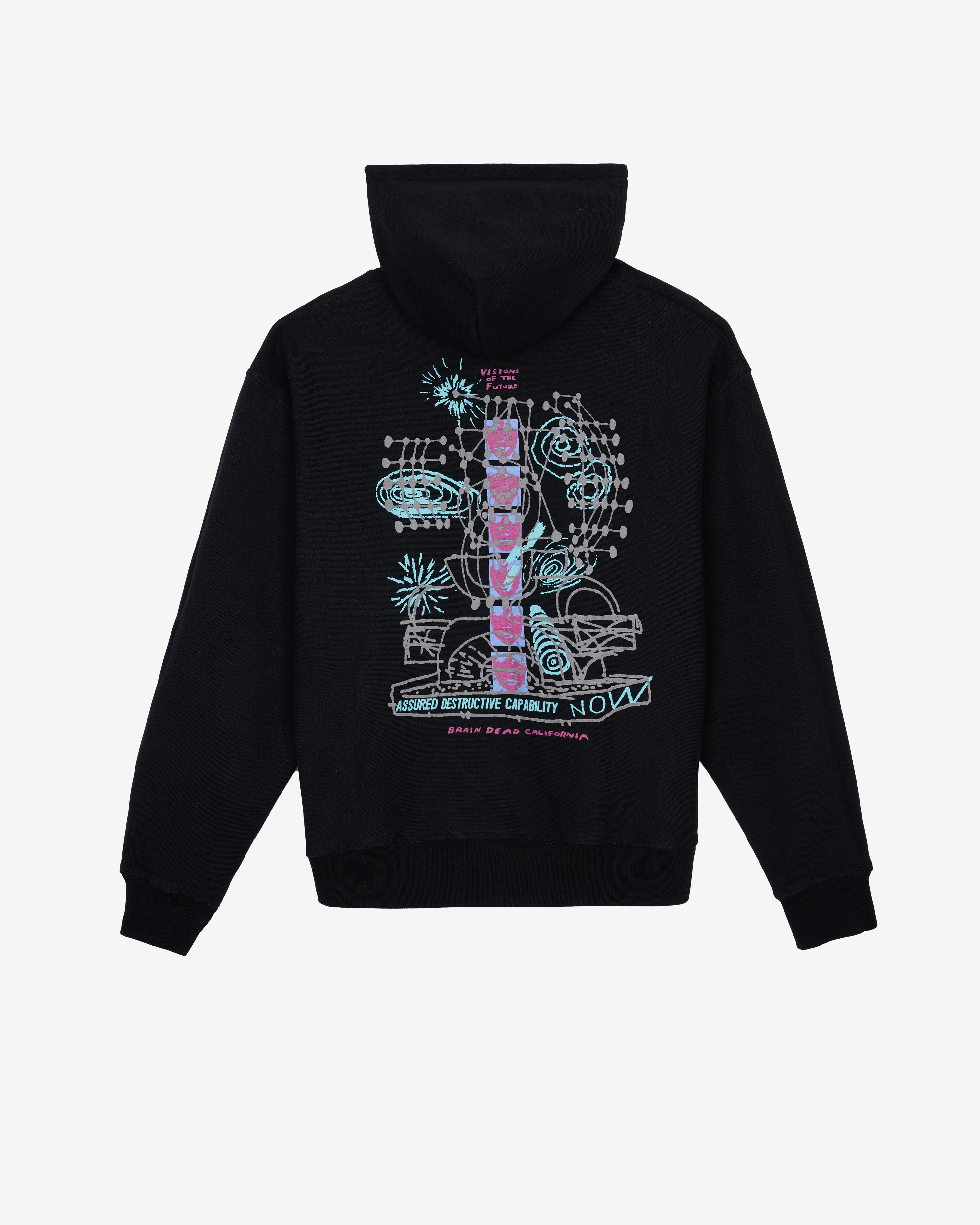 Brain Dead: Men's Permanent Universe Hoodie (Black) | DSMNY E-SHOP