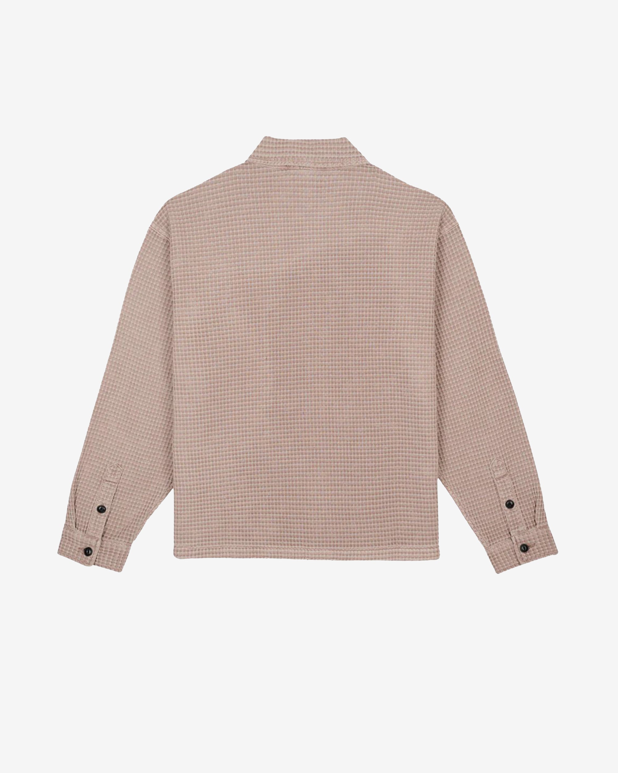 Brain Dead - Men's Waffle Button Front Shirt - (Sand) view 2, Click to Zoom in