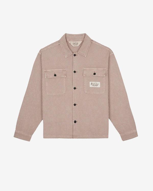 Brain Dead - Men's Waffle Button Front Shirt - (Sand)