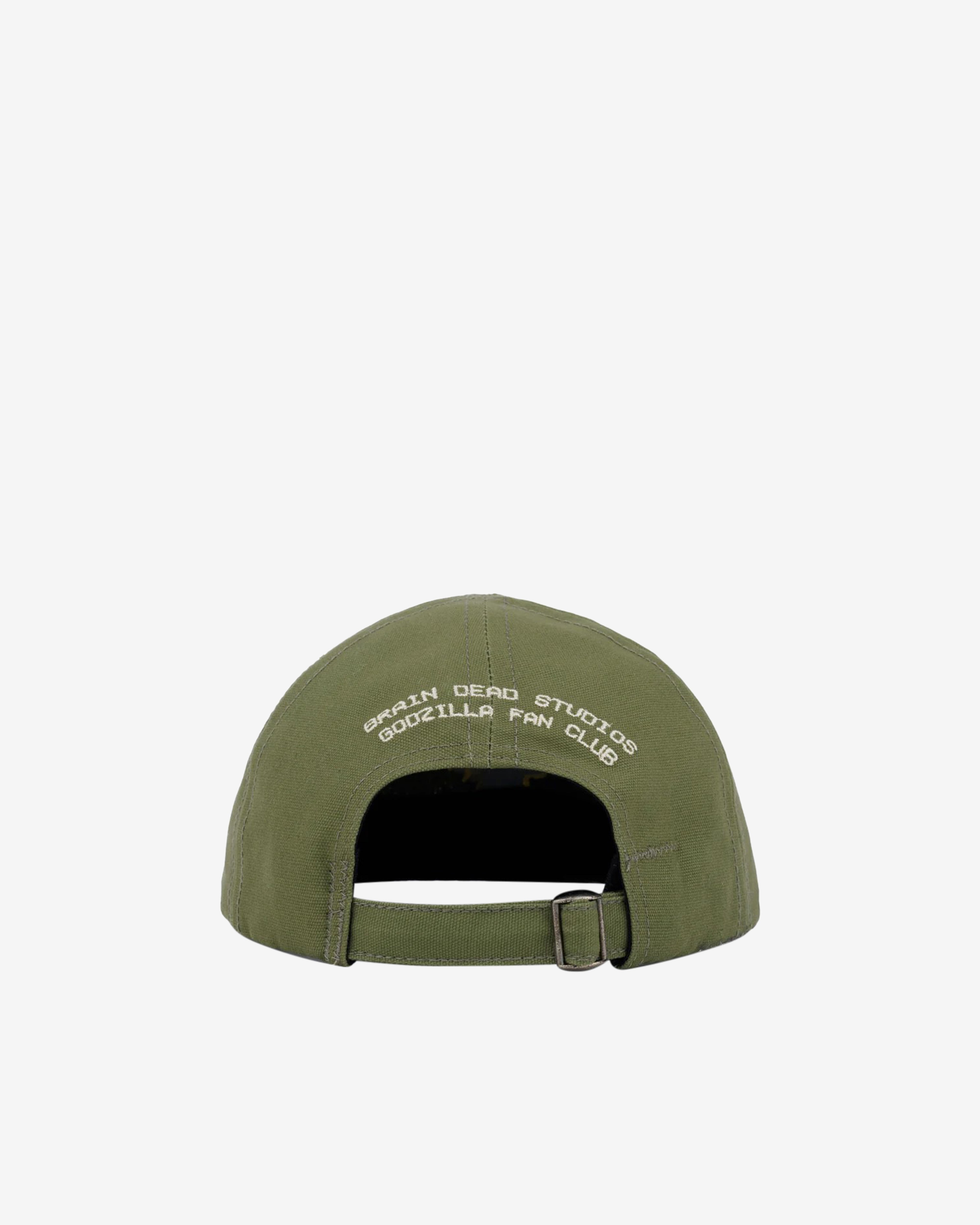Brain Dead: Godzilla 6 Panel Engineer Hat (Olive) | DSMNY E-SHOP