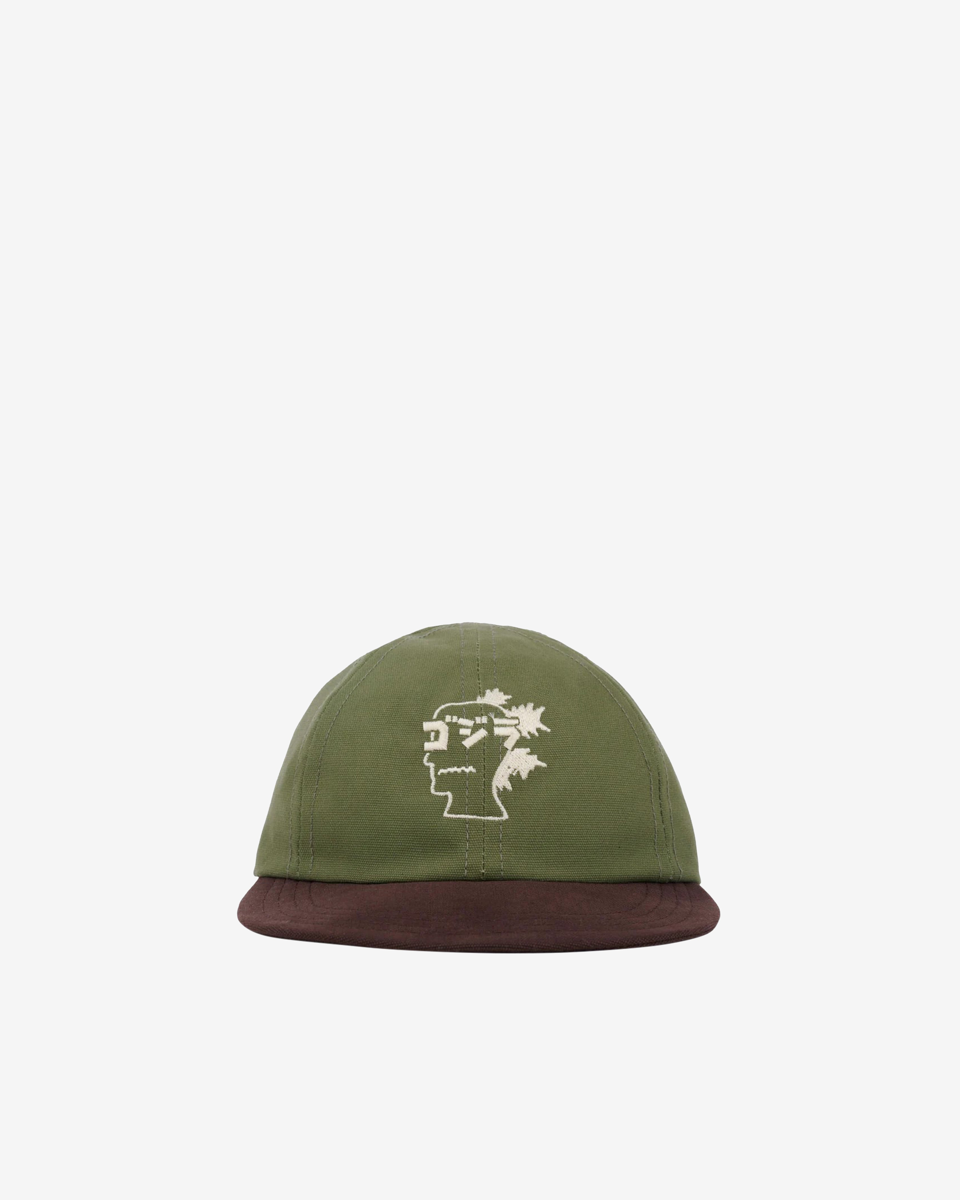 Brain Dead: Godzilla 6 Panel Engineer Hat (Olive) | DSMNY E-SHOP
