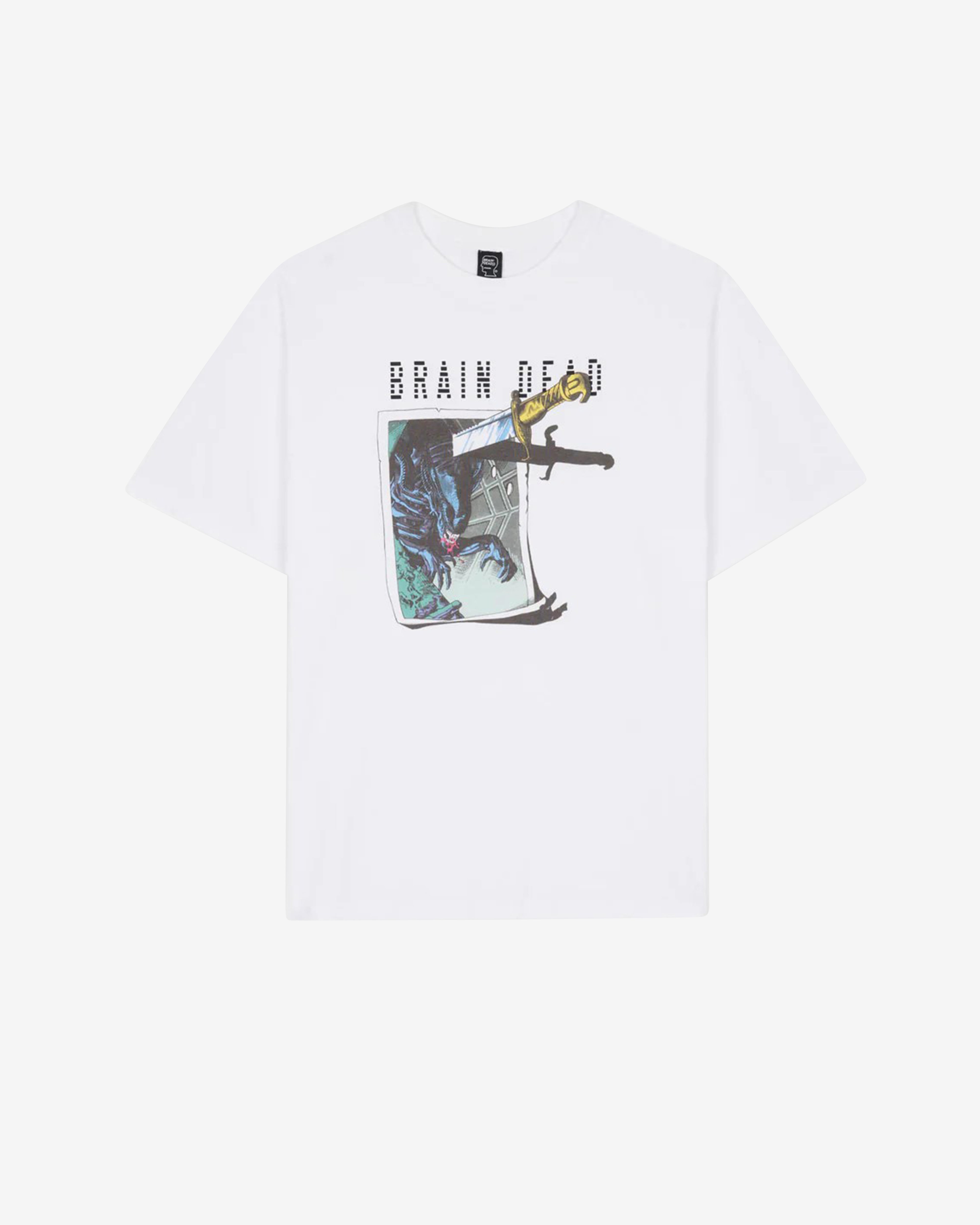 Brain Dead x Aliens: Men's Target Practice T-Shirt (White) | DSMNY