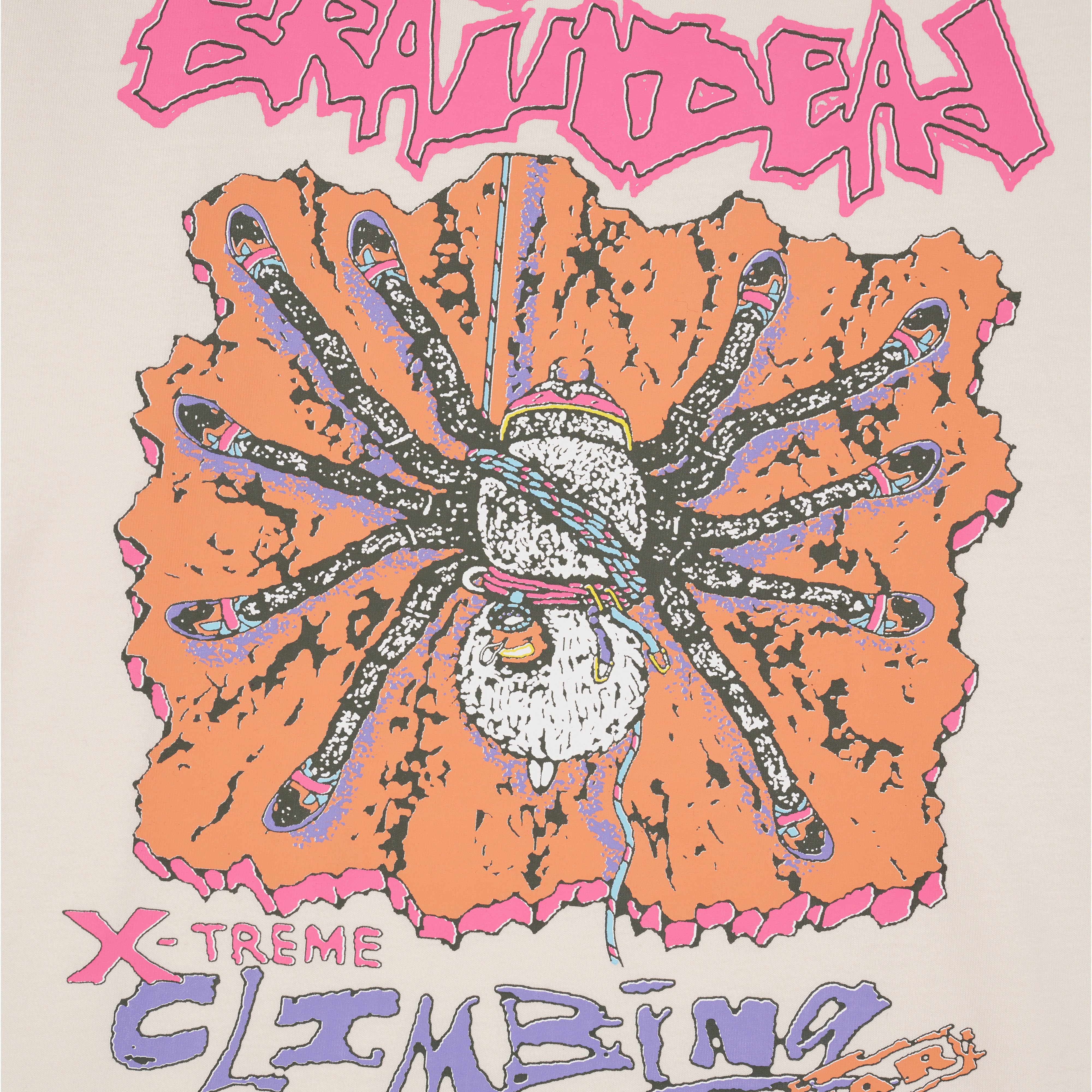Brain Dead: Equipment Climb Spider T-shirt (Natural) | DSMNY E-SHOP
