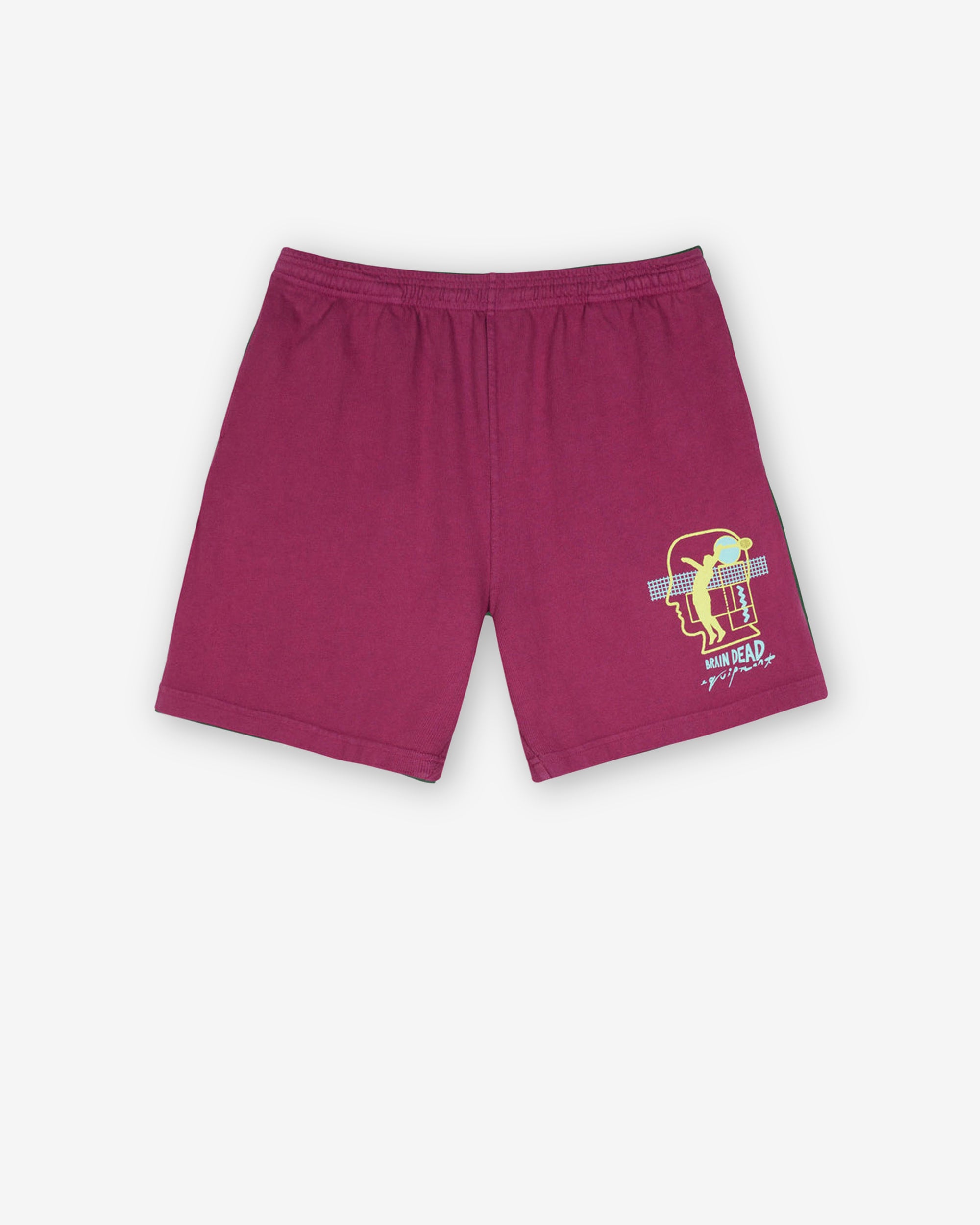 Brain Dead - Men's Tennis Jersey Short - (Plum) view 1, Click to Zoom in