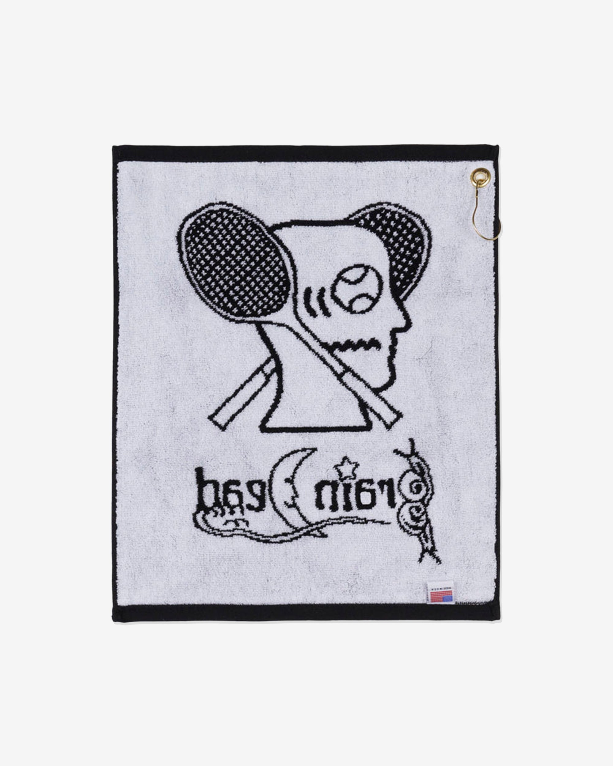 Brain Dead Tennis - Men's Towel - (Black) view 2, Click to Zoom in