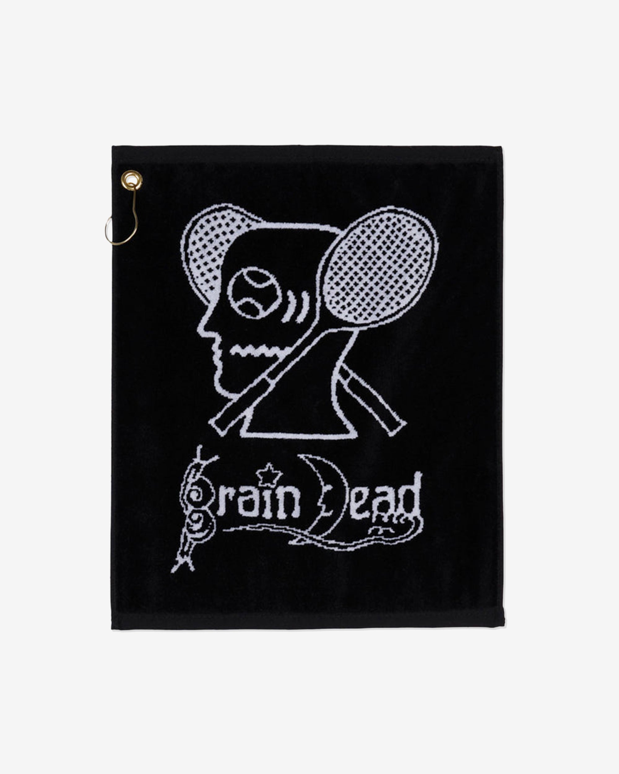 Brain Dead Tennis - Men's Towel - (Black) view 1, Click to Zoom in