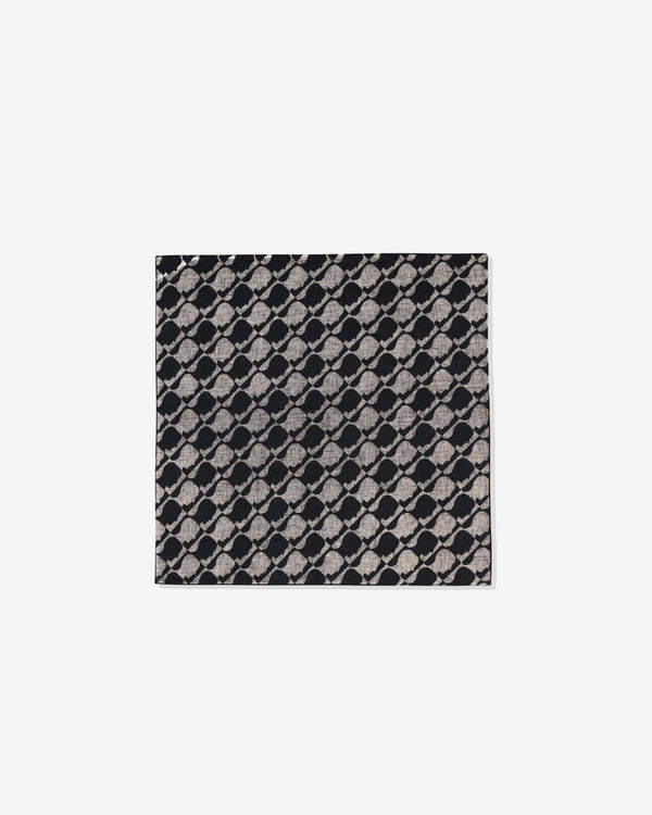 Brain Dead - Checkered Logohead Bandana - (Black)