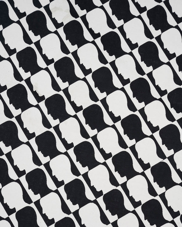 Brain Dead - Checkered Logohead Bandana - (Black)