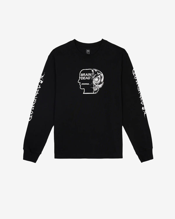Brain Dead - Men's Skull Mech Long Sleeve T-Shirt - (Black)