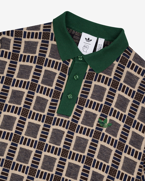 Brain Dead x Adidas - Men's Polo Shirt - (Brown/Multi)