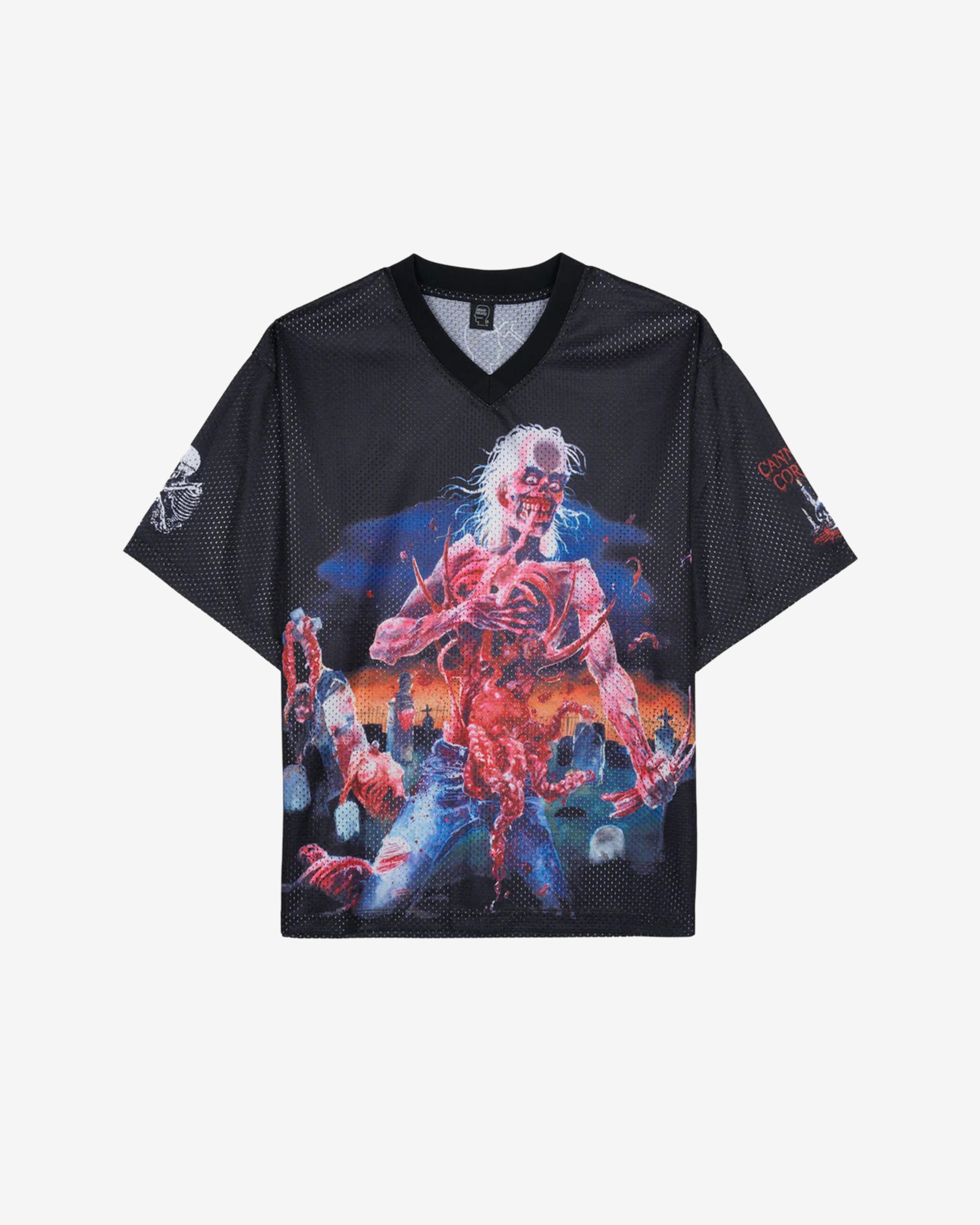 Brain Dead - Cannibal Corpse Men's Football Jersey - (Black) view 1, Click to Zoom in
