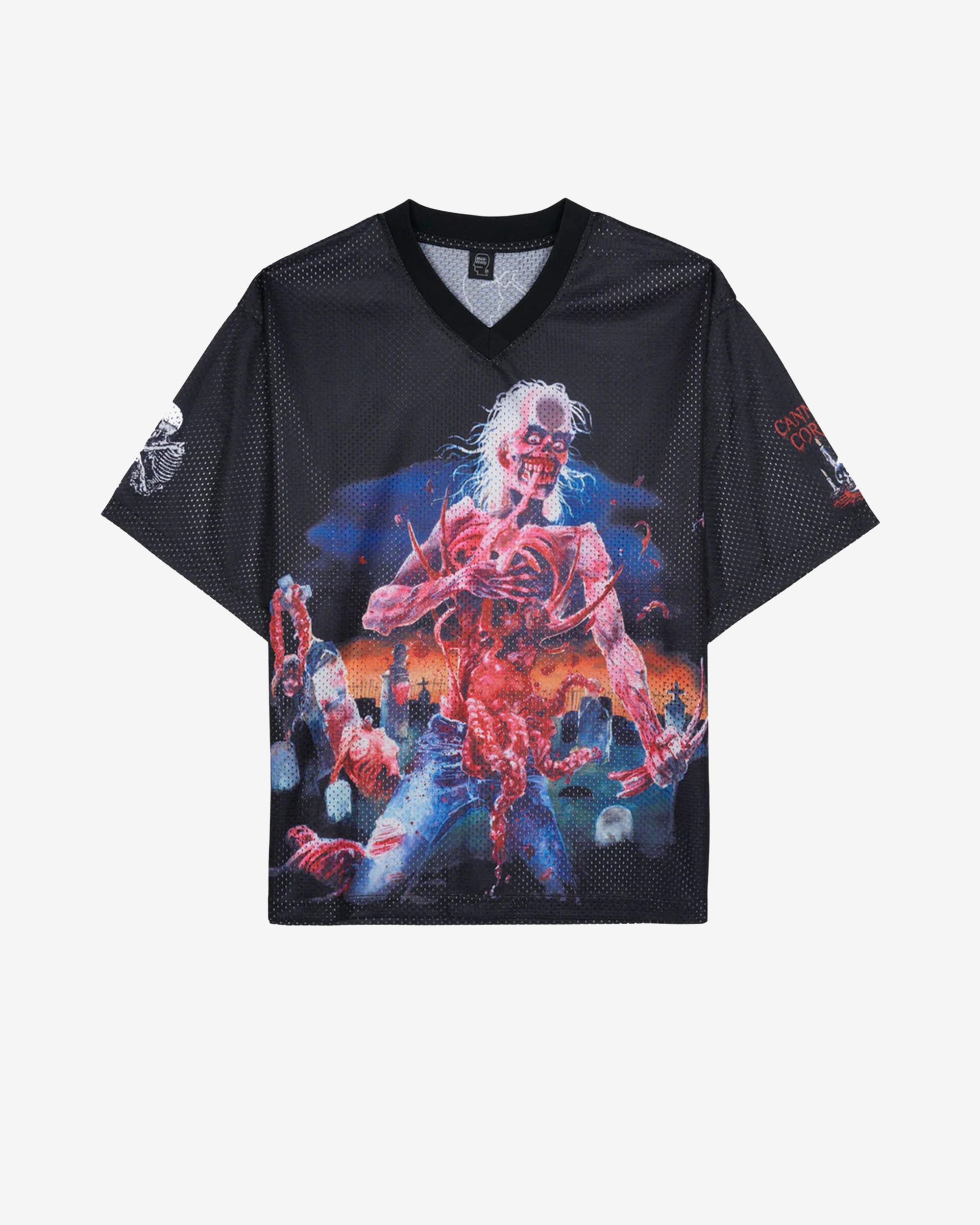 Brain Dead - Cannibal Corpse Men's Football Jersey - (Black) view 1, Click to Zoom in
