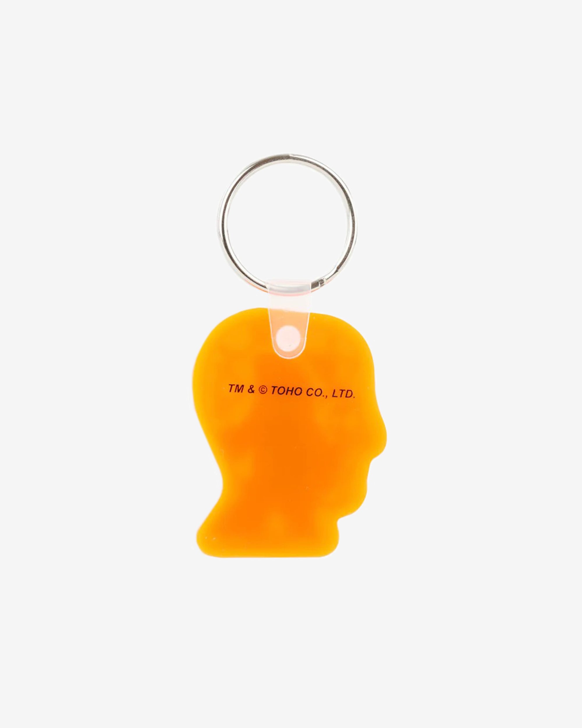 Brain Dead x Godzilla - Hedorah Logohead Keychain - (Clear Orange) view 2, Click to Zoom in