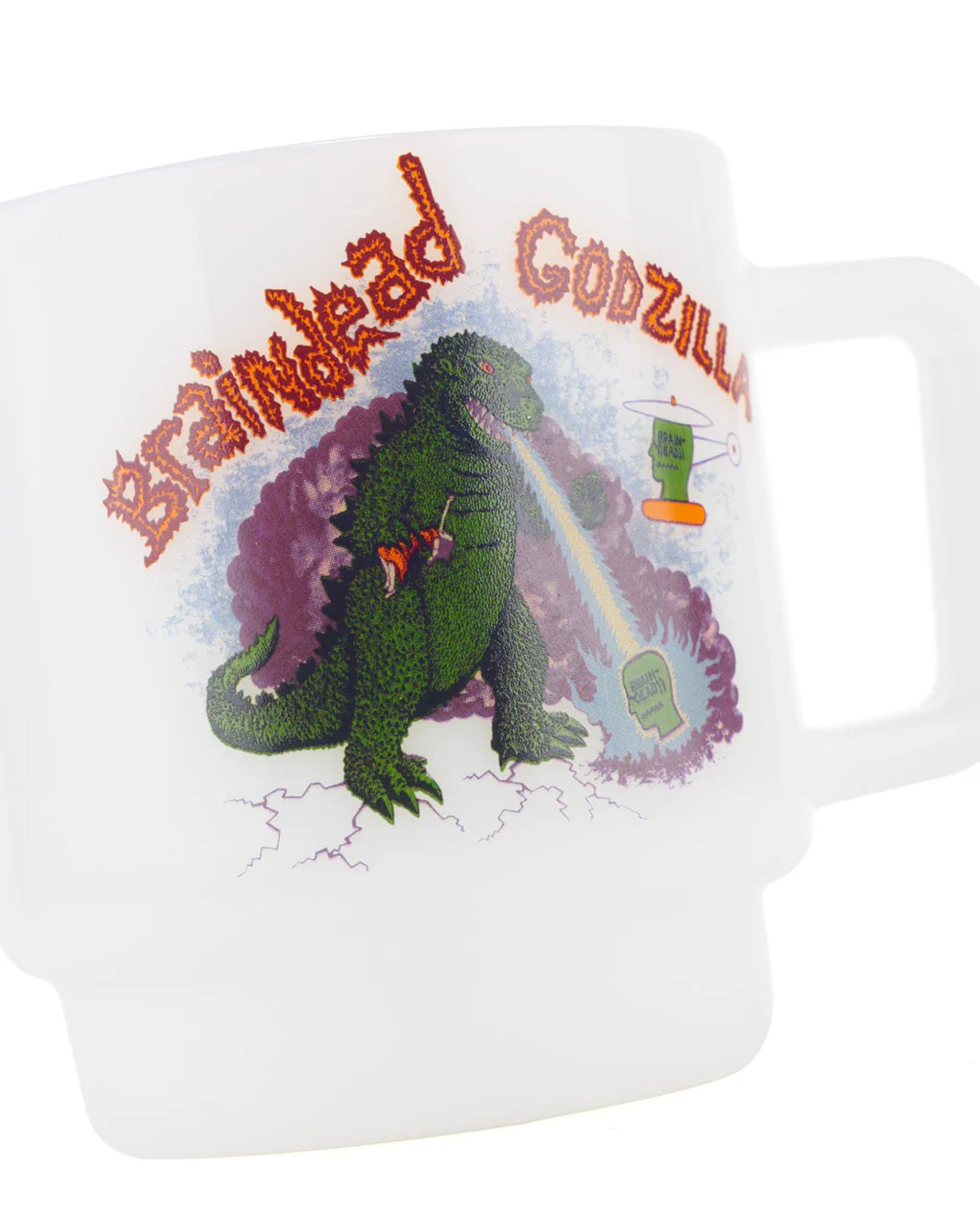 Brain Dead - Godzilla Maquette Milk Glass - (White) view 3, Click to Zoom in