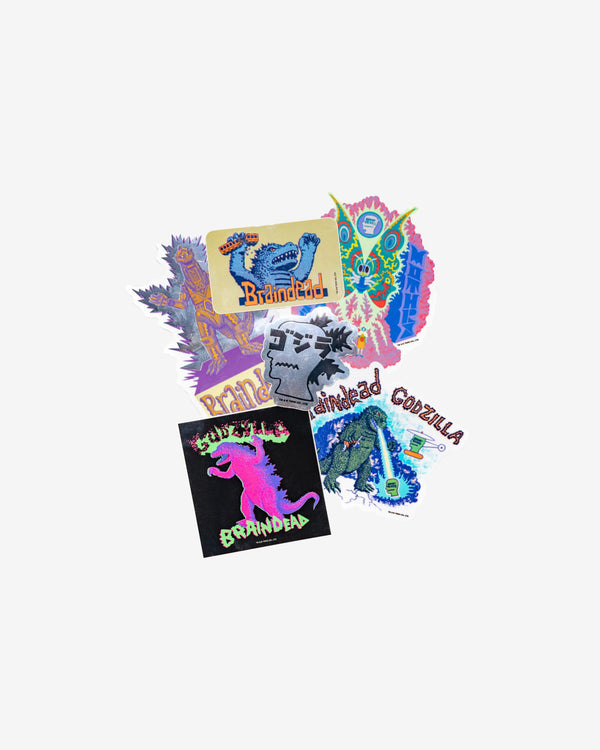 Brain Dead - Godzilla Sticker Pack - (Multi)