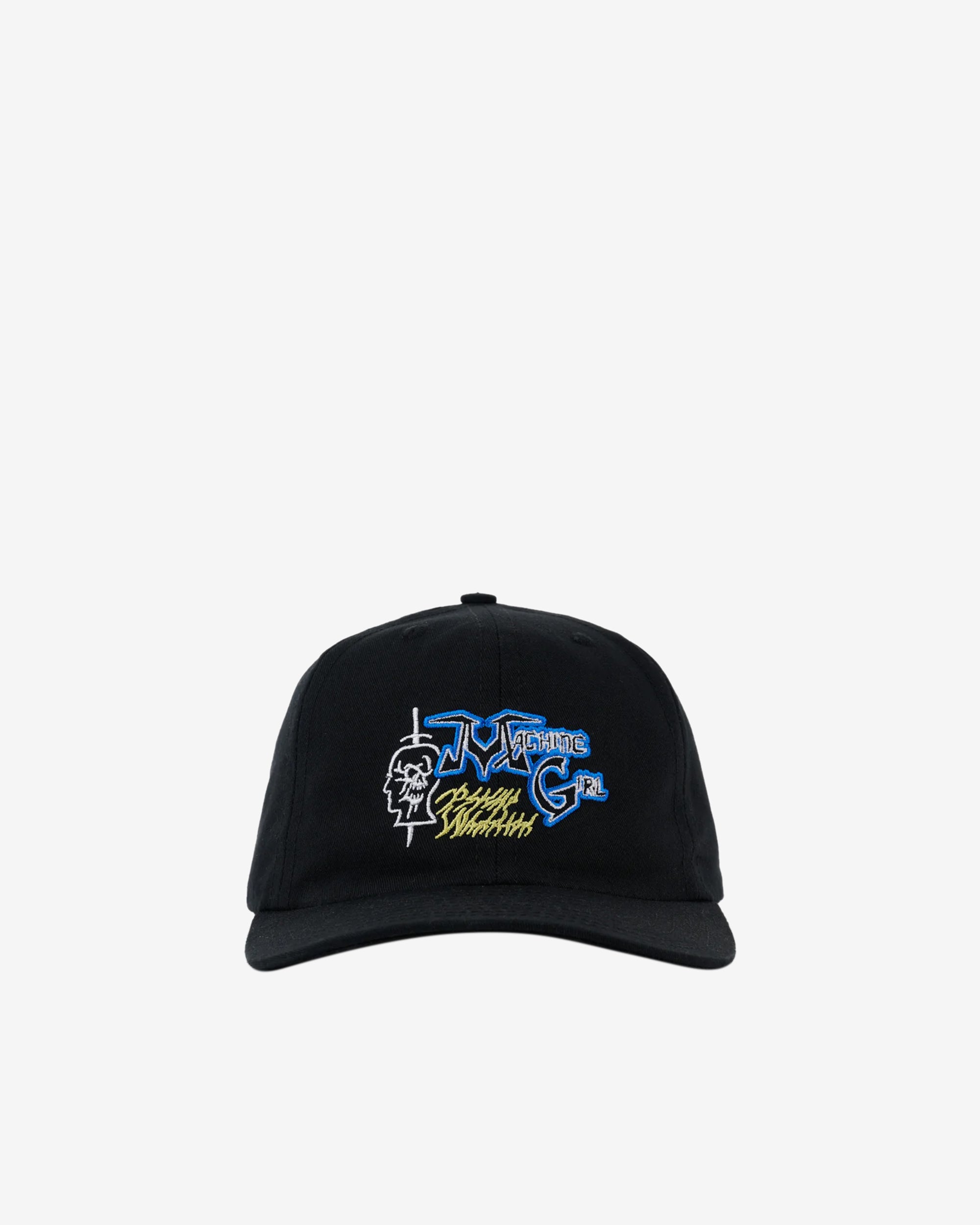 Brain Dead - Machine Girl Men's 6 Panel Hat - (Black) view 1, Click to Zoom in