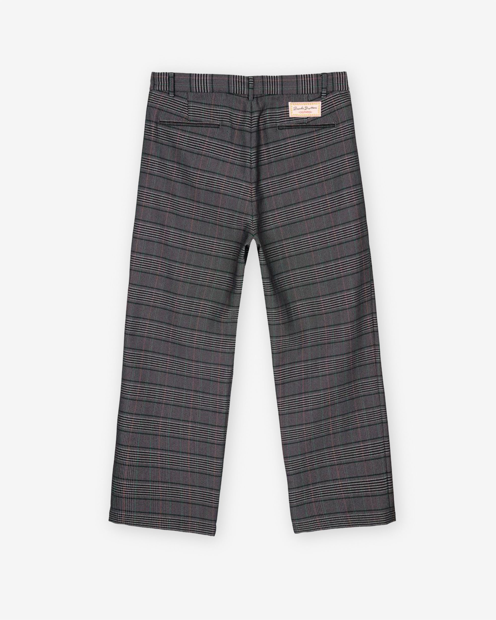 Brain Dead - Brooks Brothers Men's California Glen Check Pleated Trousers - (Grey) view 3, Click to Zoom in