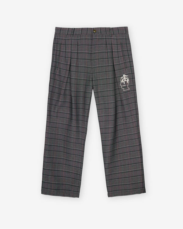 Brain Dead - Brooks Brothers Men's California Glen Check Pleated Trousers - (Grey)