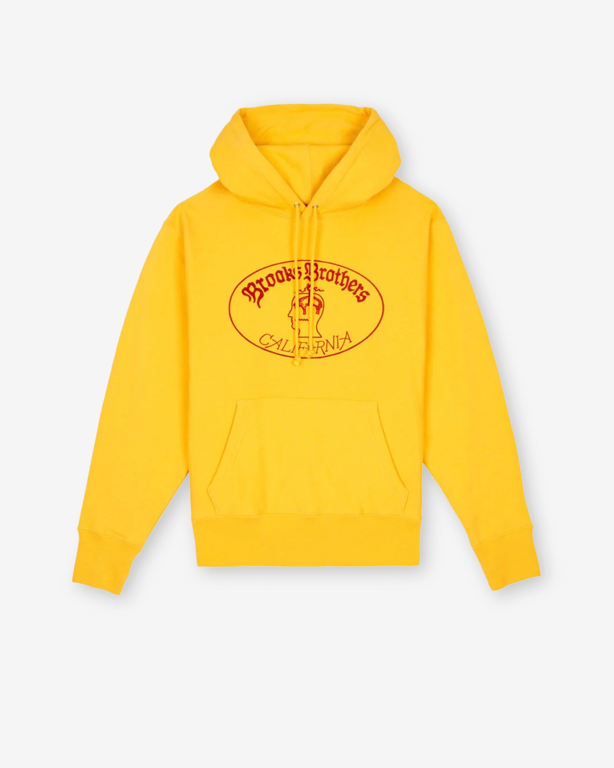 Brain Dead - Brooks Brothers Men's California Logo Hoodie - (Yellow) view 1, Click to Zoom in