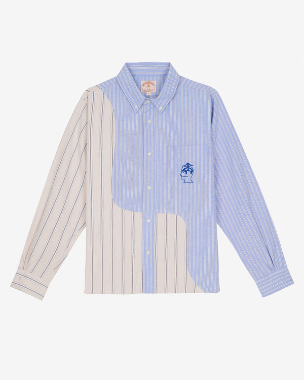 Brain Dead - Men's Brooks Brothers California Organic Panel Oxford Button Up - (Light Blue)