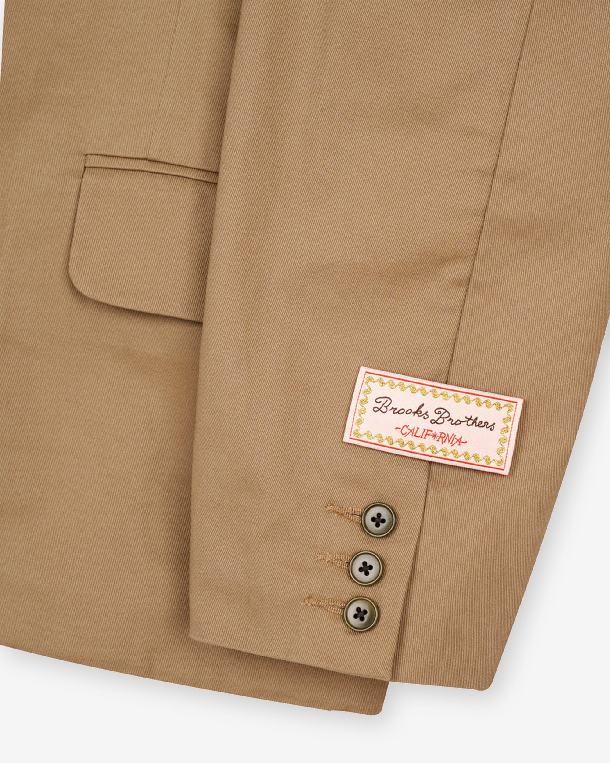 Brain Dead - Brooks Brothers Men's California Chino Blazer - (Desert) view 3, Click to Zoom in