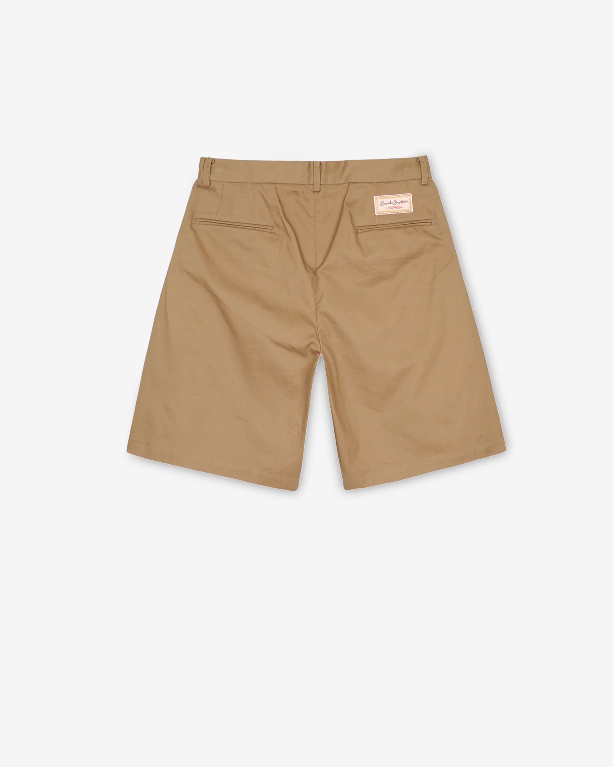 Brain Dead - Brooks Brothers Men's California Pleated Chino Shorts - (Desert) view 2, Click to Zoom in