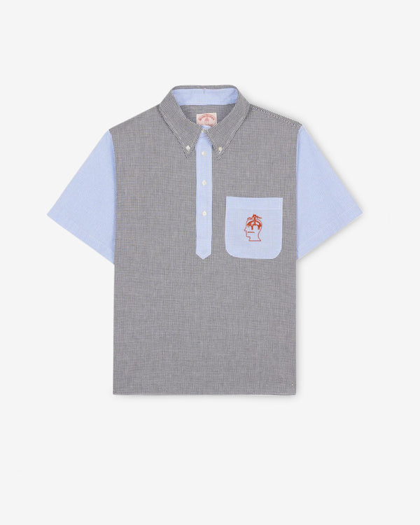 Brain Dead - Brooks Brothers Men's California Reverse French Seam Pullover Shirt - (Black Multi)