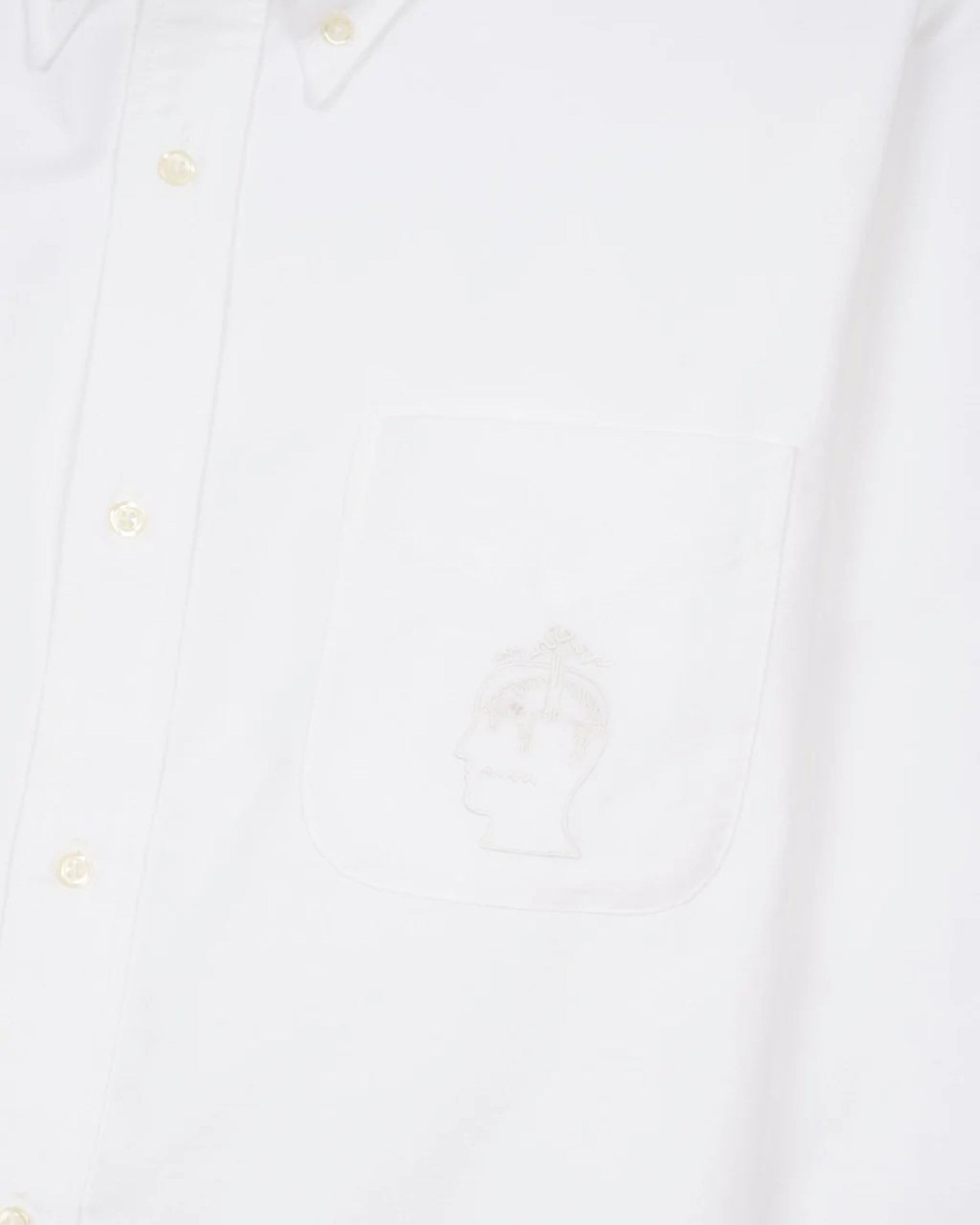 Brain Dead - Brooks Brothers Men's California Selvedge Oxford Button Up - (White) view 3, Click to Zoom in