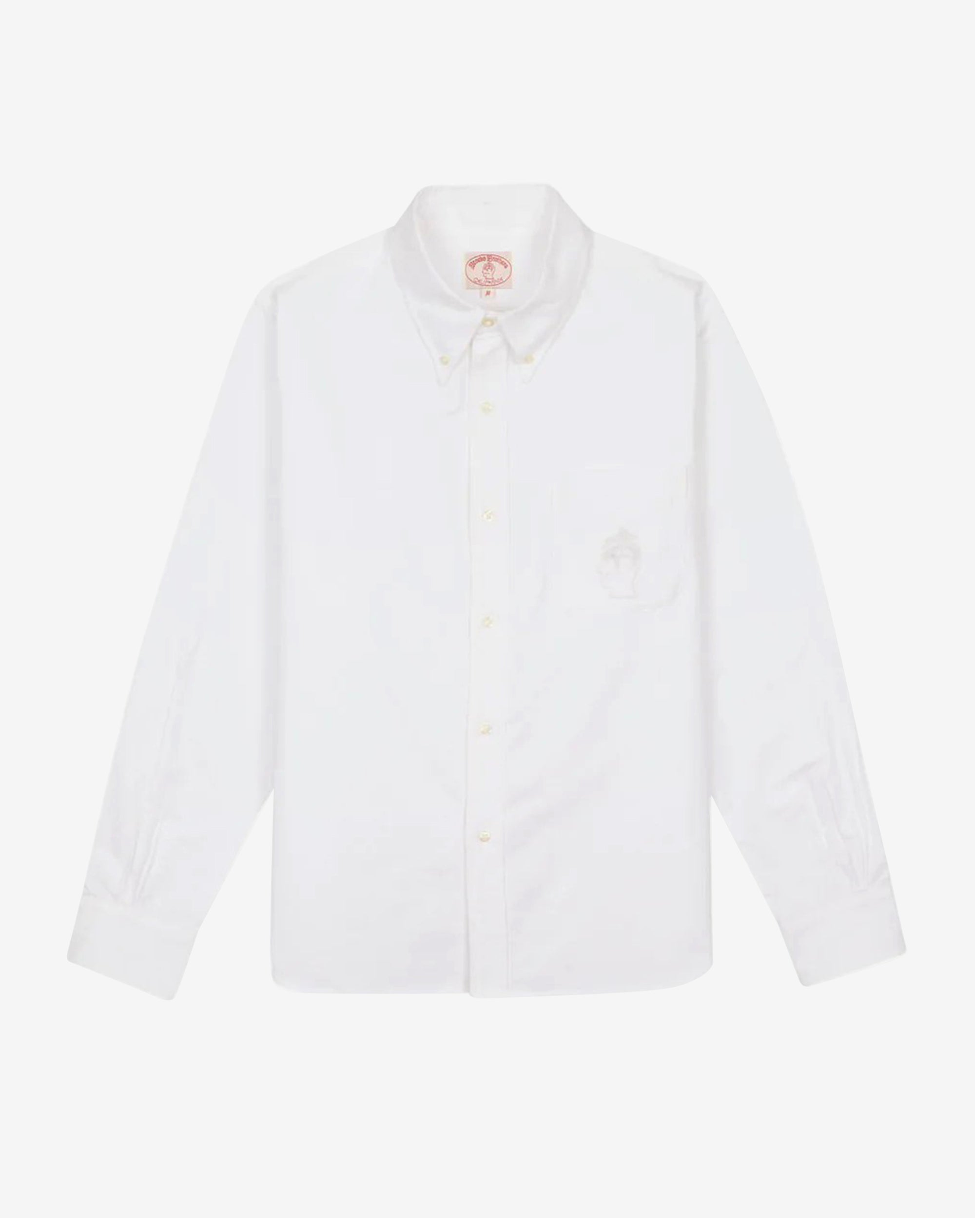 Brain Dead - Brooks Brothers Men's California Selvedge Oxford Button Up - (White) view 1, Click to Zoom in