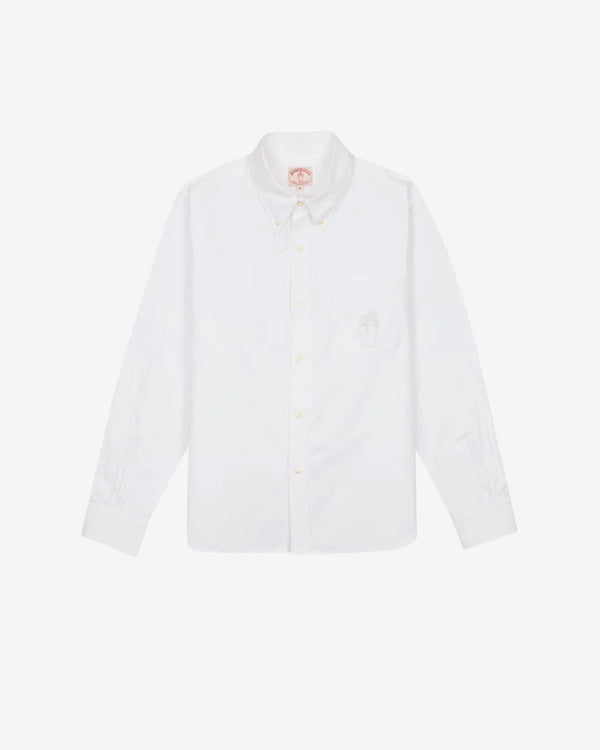 Brain Dead - Brooks Brothers Men's California Selvedge Oxford Button Up - (White)