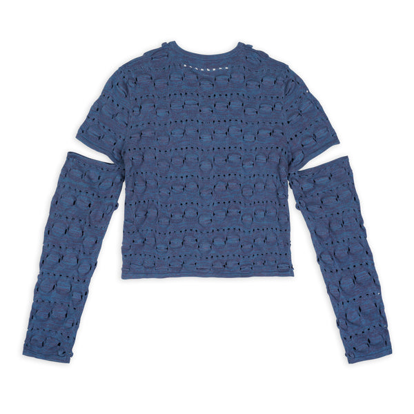Brain Dead - Women's Bubble Knit Cardigan - (Blue)
