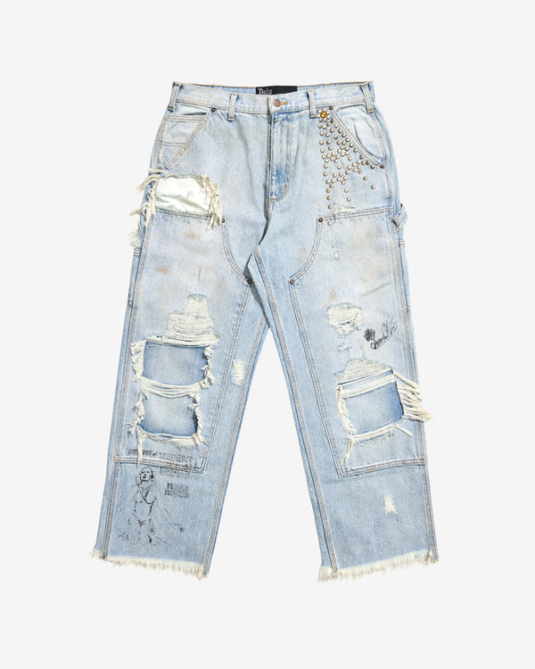 Paly - Men's Busted Double Knee Jean - (Denim)