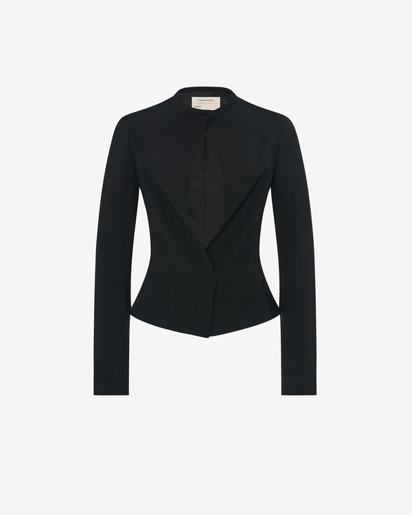 Colleen Allen - Women's Wool Keyhole Jacket - (Black)
