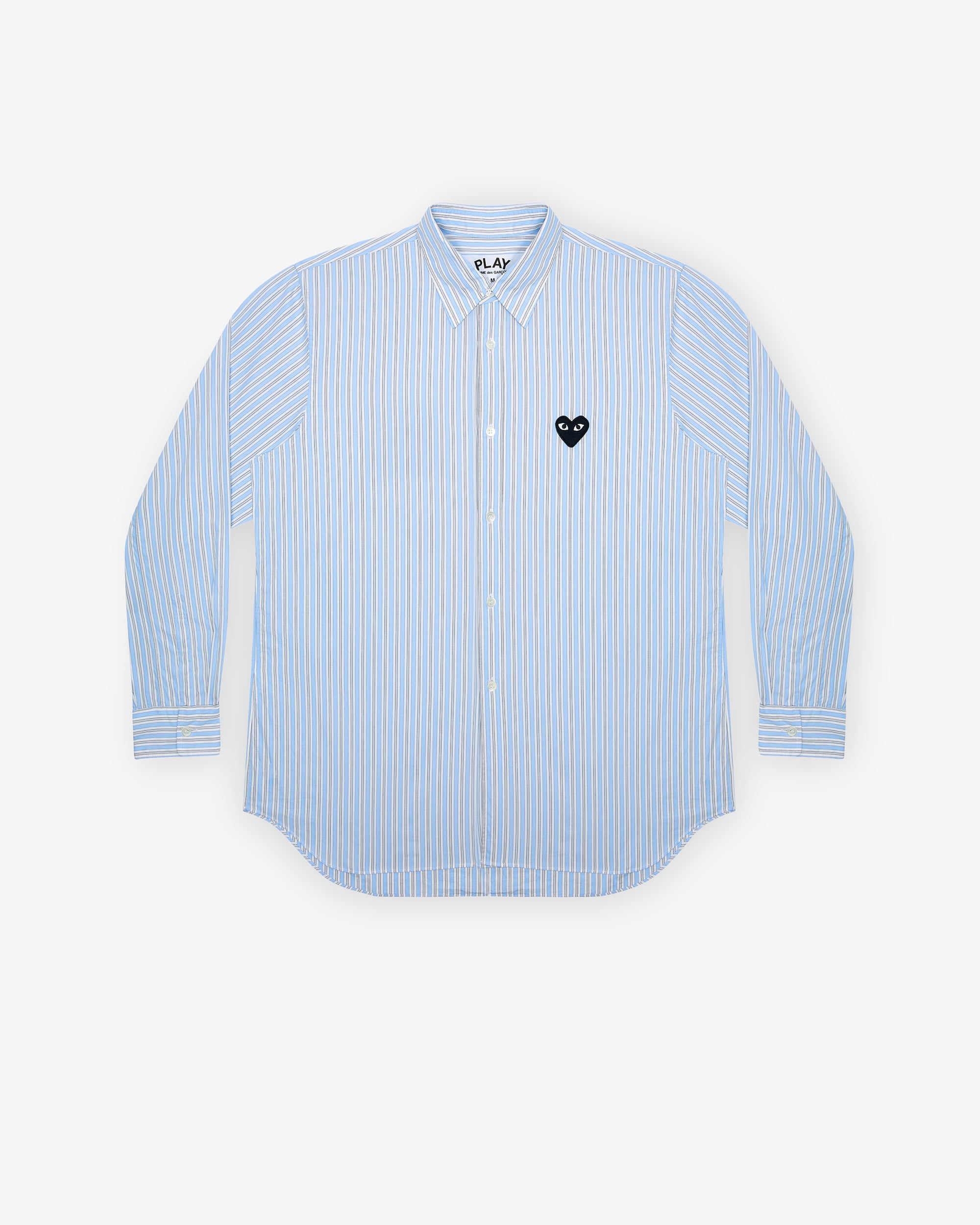 Play Comme des Garçons Striped Shirt (Light Blue/White/Black)