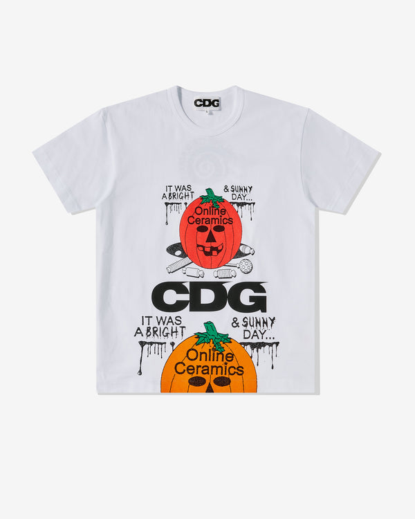 CDG - Online Ceramics Pumpkin T-Shirt - (White)